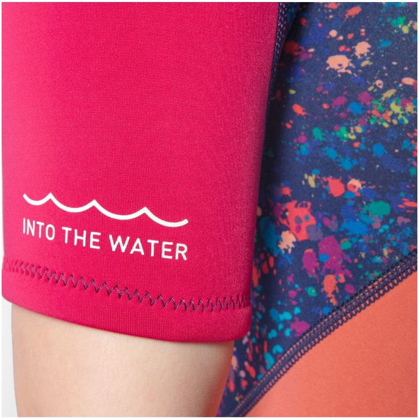 2026 Gul Junior Response 3/2mm Back Zip Shorty Wetsuit RE3321-C1 - Blue / Rose